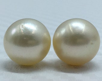 11,25 MM (circa) Misura AA Lustro Perla sciolta Colore crema Quasi rotondo Forma Perle Perle naturali Vera perla dei mari del sud Personalizza Regalo