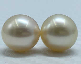 11.5 MM Taglia AA Lustro Perla Sciolta Luce Colore Dorato Colore Ovale Forma Perle Perle Naturale Mare del Sud Perla