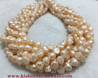 6-9 mm Size | Pink Color | Fancy Shape Freshwater Pearl Beads