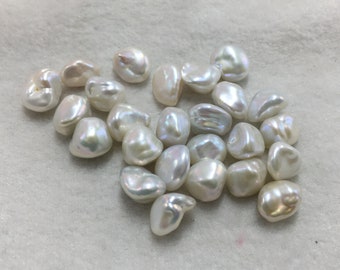 Loose Asymmetrical Nucleated Pearls Undrilled Half or Fully Drilled