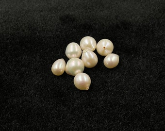 8.5-9 MM Size Drop Shape Off White Color  Beautiful Freshwater Loose Pearl