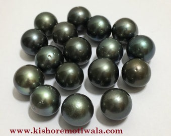 11.5-12.5 MM (Approx.) Beautiful Real Tahitian Loose pearl | Gray Color | Round Shape | Good Luster Pearl | Personalized Gift