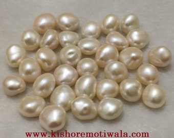 9-10 mm Size Uneven Shape | White Color | Beautiful Freshwater Pearls