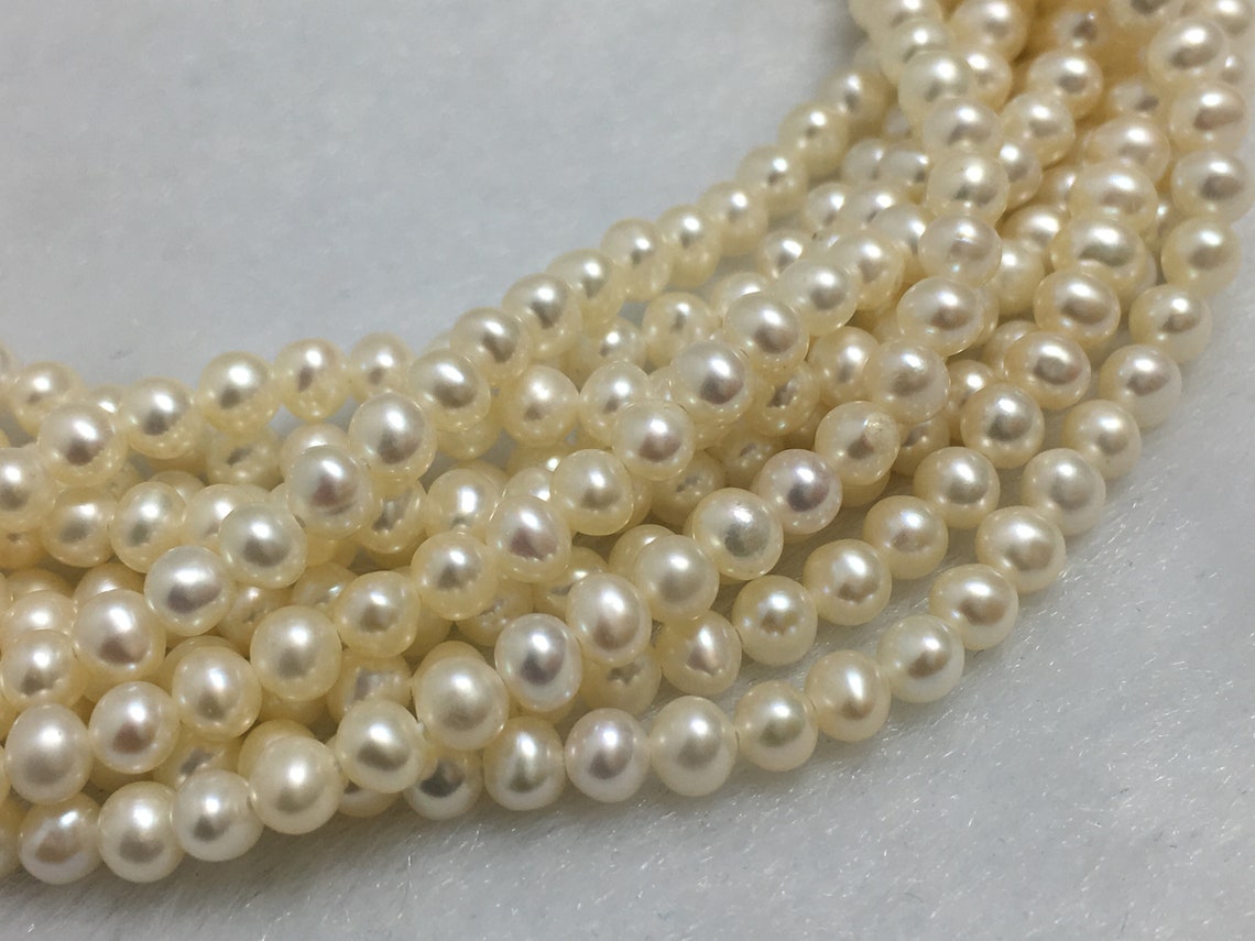 NBEADS Circa 48 Pz Perle Di Perle D'Acqua Dolce Naturale, Grado AA Riso Forma Perle Di Perle D'Acqua Dolce Cremoso Bianco Sciolto Gemma Per L'Artigianato Orecchino Bracciale Gioielli Facendo - Foto 4