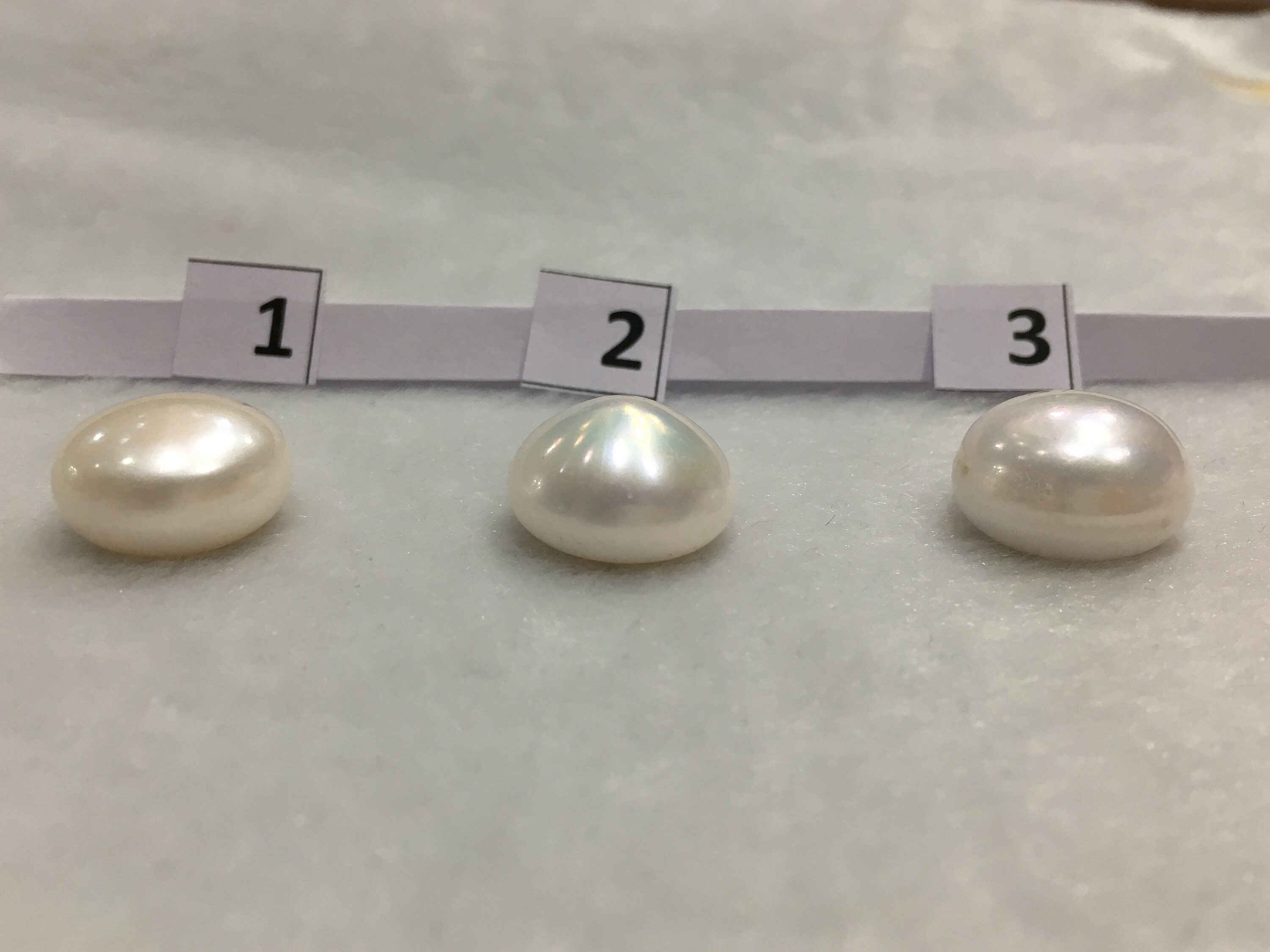 Unique Pearl Pieces for Rings Button Shape Pearl Loose Pearls