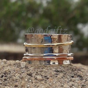 Boho Spinner Ring | 925 Starling Silver Plated Ring | Anxiety Ring | Anxiety Spinner Ring | Statement Ring |Beautiful Ring | Meditation Ring
