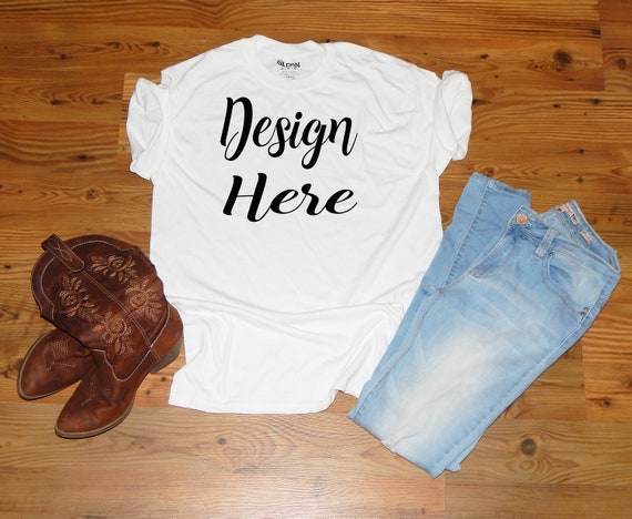 T-Shirt PSD Mockup Template Mockupwhite T-Shirt Mockupgildan Shirt MockupT-Shirt Designsflat