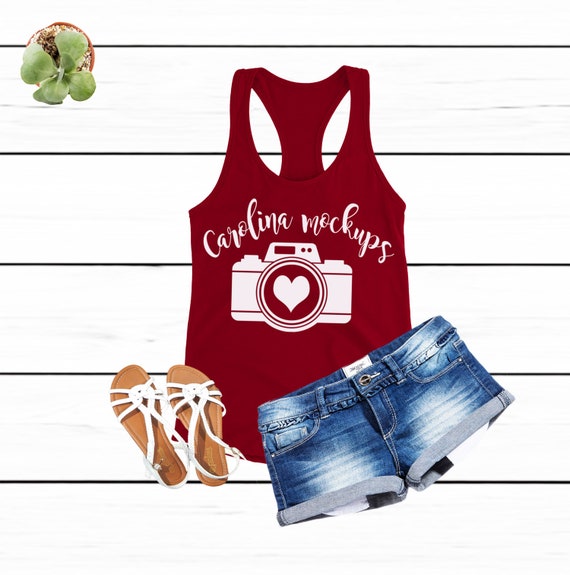 Red Tank Top MockupTankT-Shirt Mockupshirt Mockuptank Top Mockupmockup