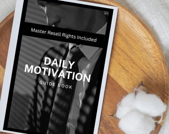 Produkt cyfrowy MRR | Codzienny e-book motywacyjny | Inspiruj, wzmacniaj i odsprzedawaj | Pobierz natychmiast | Mistrz resellerów