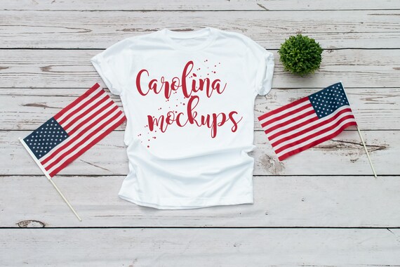 Download White Tshirt Mockup Mockup Shirt Mockup White Shirt 4th July Etsy