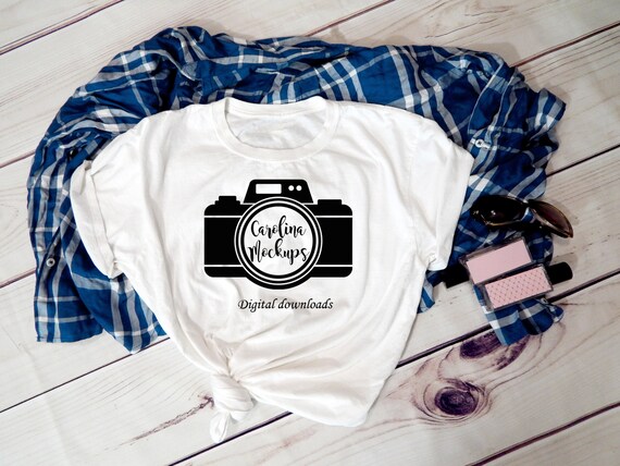Download White Shirt Mockup T Shirt Mockup Red Shirt Stock Photo Mockup Etsy