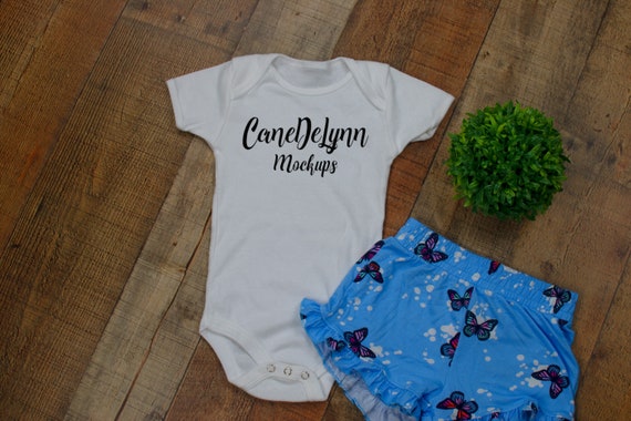 One Piece Mockup Baby Body Suit Mockup Kids Etsy
