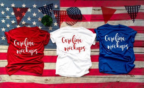 carolina blue and red shirt