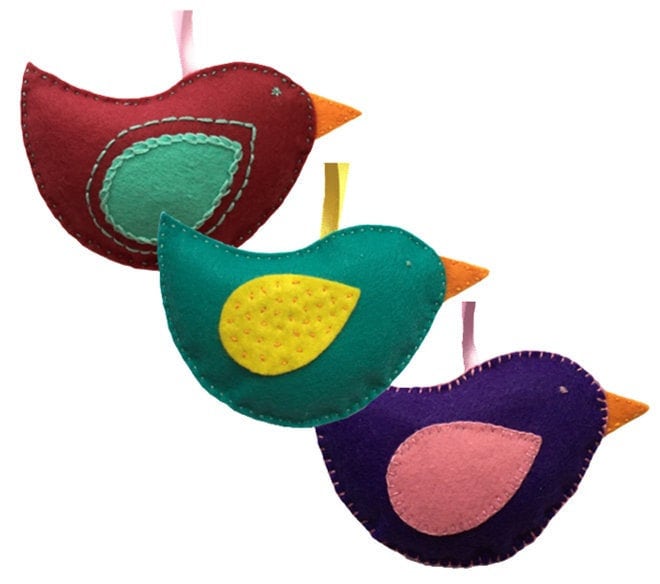 Felt Bird Craft Kit 3 Colours Available Etsy
