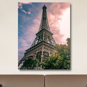 Eiffel Tower Paris France Canvas Wall Art Images Pictures Of Paris France Wallpaper Painting Poster Decor Artwork Photos Portrait Print Gift