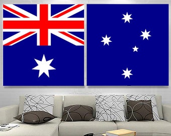 Australian Flag Canvas Art: Multi Panel Aussie Decor