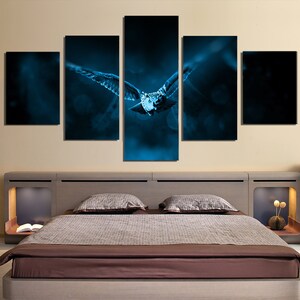 5 Pezzo Gufo Tela Wall Art Immagini Immagini Di Gufi Carta da parati Decorazione Murale Design Opera d'arte Poster Decor Stampe Regali Pittura Fotografia