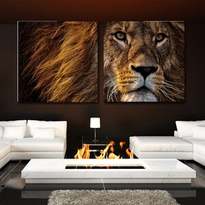 Lion Canvas Wall Art Pictures Of Lions Wallpaper Murals Decoration Design Artwork Poster Photos Decor Print Gift Painting Photography Images