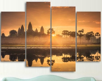 Angkor Wat Canvas Print: Cambodia Temple Wall Art