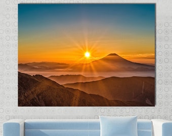 lake district morning new canvas split prints on wooden bars