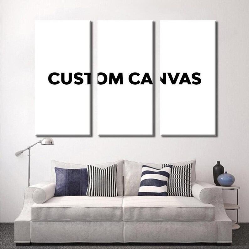 3 Piece Custom Canvas Print Wall Art Personalized Canvas Etsy