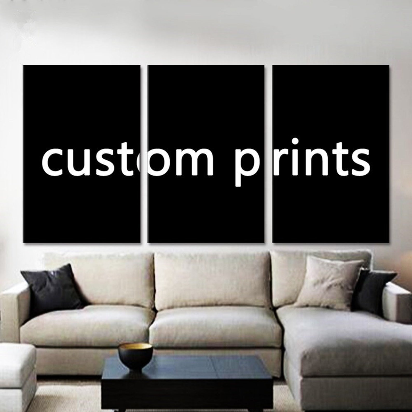 3 Piece Custom Canvas Print Wall Art Personalized Canvas Gifts Multi
