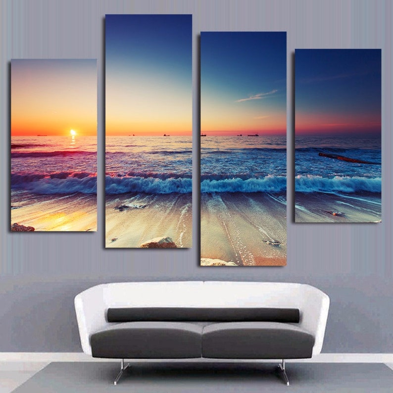 4 Piece Custom Canvas Prints Wall Art Personalized Canvas Etsy Canada
