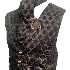 Steampunk waistcoat/ cravat/pin ensemble ML 40/42 chest