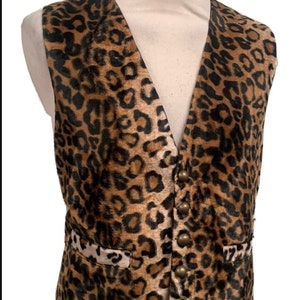 Waistcoat Raven Clothing Animal Print Fur Waistcoat Alternative Burningman Festival Wear Etsy UK
