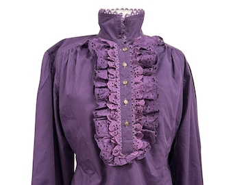 Vintage Pirate Shirt Steampunk Victorian Gothic Pirate Style Blusa de mujer Camisa sm se adapta hasta 38 cofres