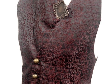 Steampunk vIctorian style men’s waistcoat cravat pin ensemble ML chest 40/42”