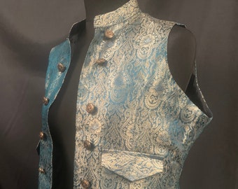 Steampunk vest Brocade steampunk waistcoat for women sm