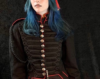 Military Raven SDL Original Steampunk hussar military style tail jacket by SDL