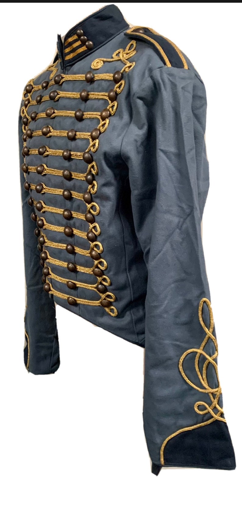 Jacket Military Steampunk Sergeant Pepper Army Jacket Raven SDL clothing image 2
