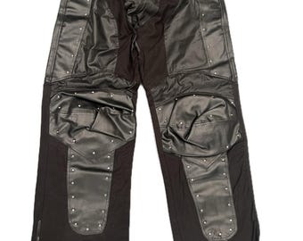 Hose Y2K 90s Vintage seltene Fund SDL Schwarze Matrix schwere Baumwolle Cyber Vintage Hose Größe 38 ”Zoll Taille