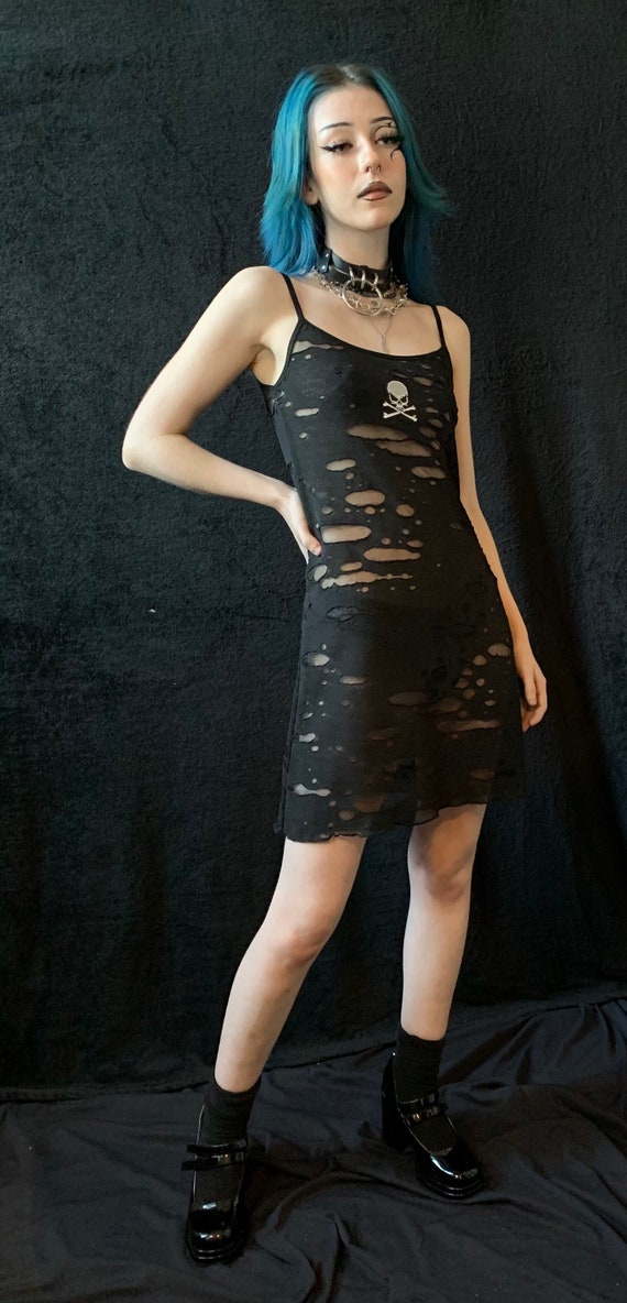 Halloween Gothic Raven Steampunk Black Raven Vintage Gothic Black Dress  With Skull - Etsy