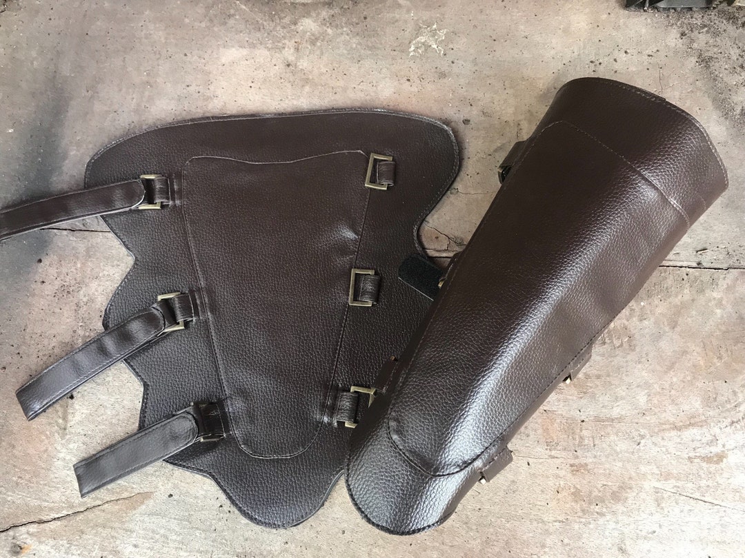 Steampunk Larp Warrior Two Peice Leg Guards Cosplay - Etsy
