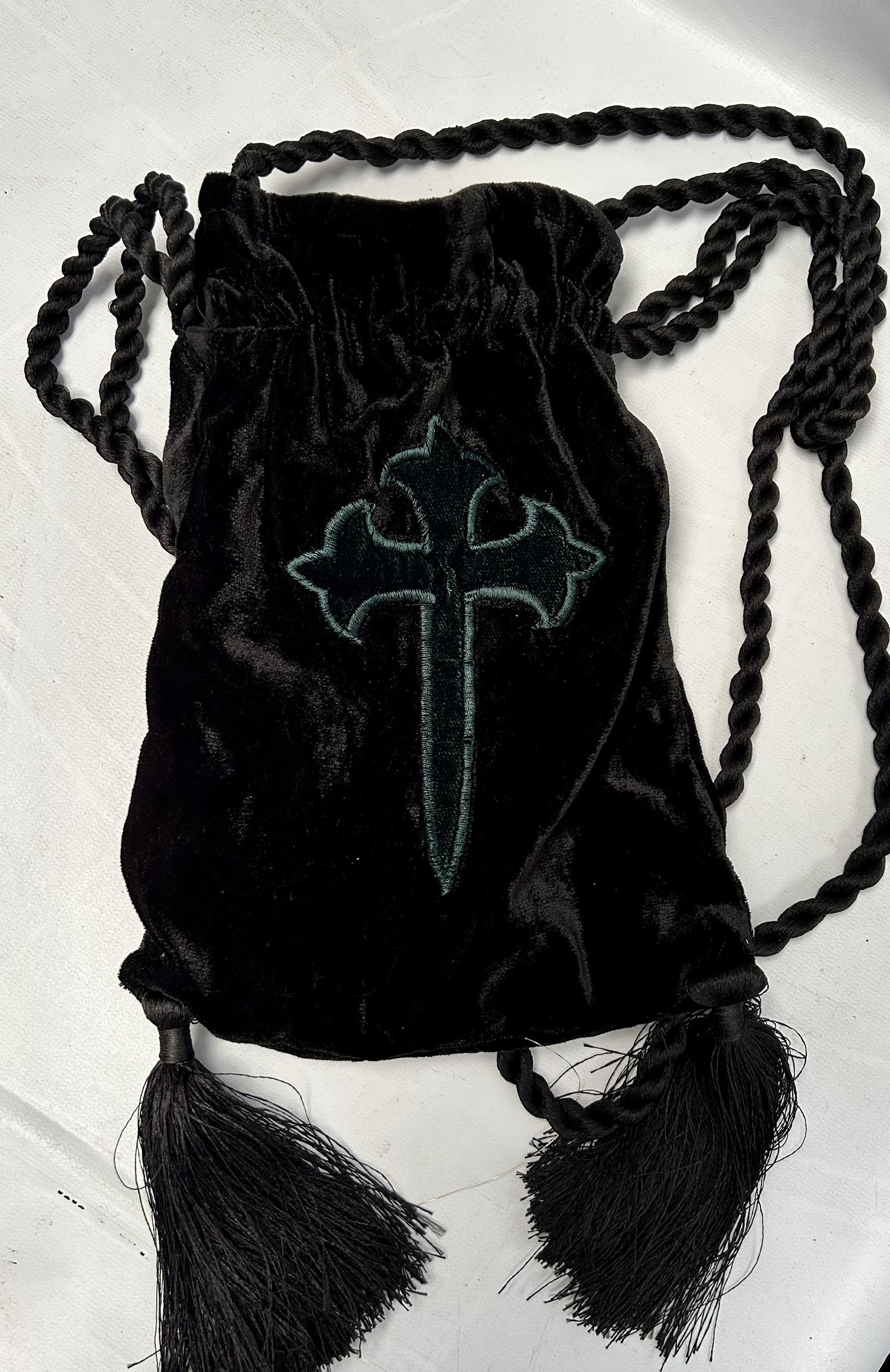 Handmade Velvet Steampunk Bag With Dagger Detail - Etsy