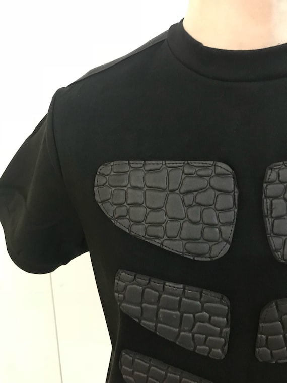SDL Uomo Halloween Gotico Top con ragnatela libero Taglia