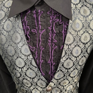 Steampunk Jacket Pirate shirt, Vintage Raven Clothing Gothic Victorian Vintage Period Edwardian ensemble image 9