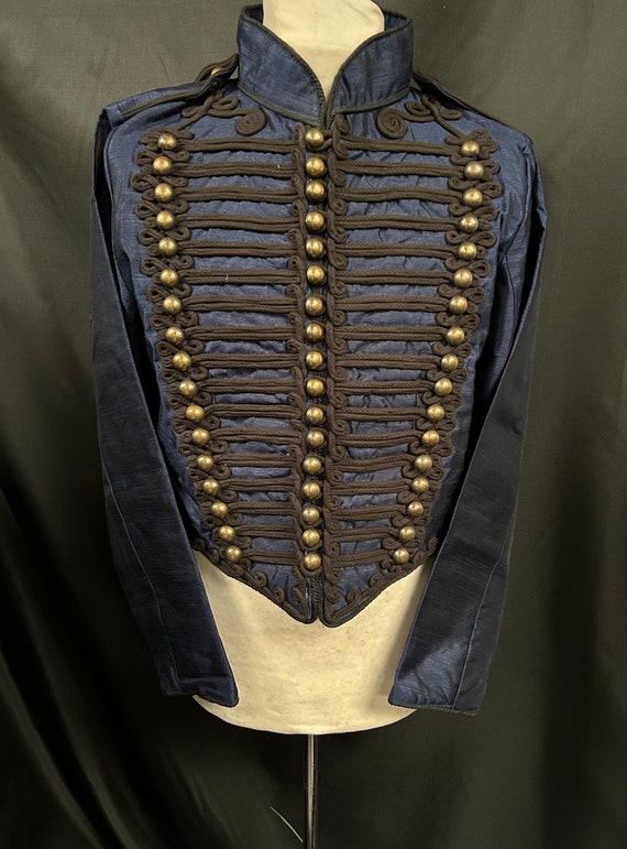 VATPAVE Gilet Da Uomo Vittoriano Doppio Petto Gotico Steampunk Gilet, Sv16-navy, Large