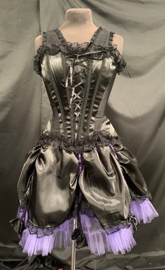 Raven Clothing Gothic Steampunk Corset / Full Satin Mini Skirt Outfit by  Raven S Uk 10 -  Canada