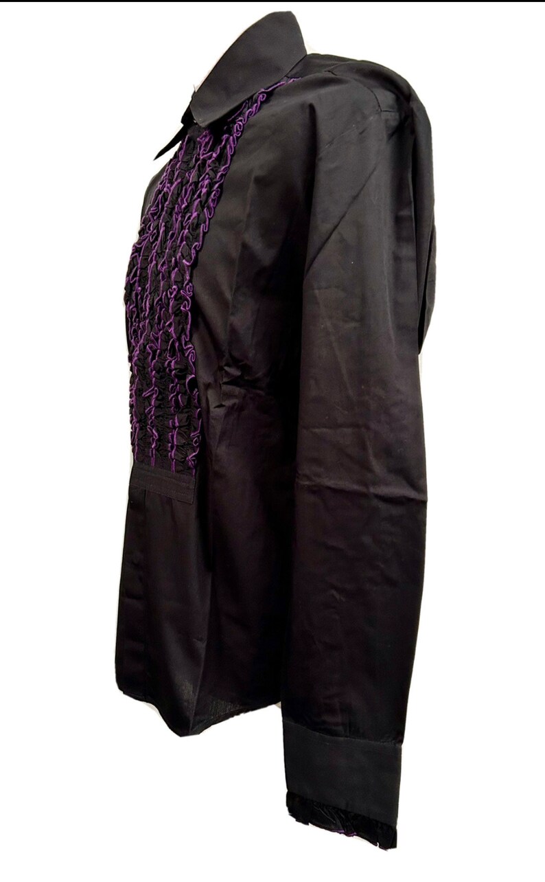 Steampunk Jacket Pirate shirt, Vintage Raven Clothing Gothic Victorian Vintage Period Edwardian ensemble image 7