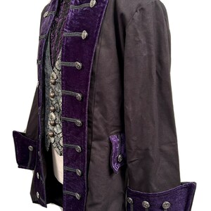 Steampunk Jacket Pirate shirt, Vintage Raven Clothing Gothic Victorian Vintage Period Edwardian ensemble image 2