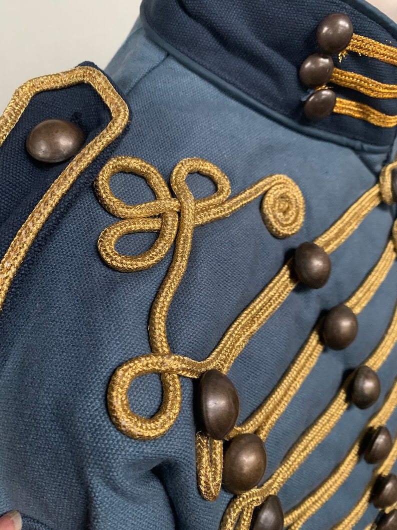 Jacket Military Steampunk Sergeant Pepper Army Jacket Raven SDL clothing image 3