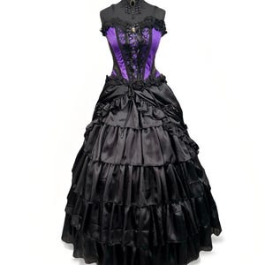 Purple Black Dress - Etsy UK