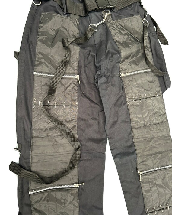 Trousers 90s Vintage Punk Rock Rare Find SDL Black Matrix Heavy