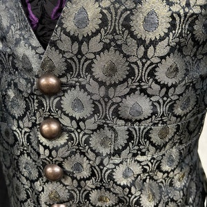 Steampunk Jacket Pirate shirt, Vintage Raven Clothing Gothic Victorian Vintage Period Edwardian ensemble image 8