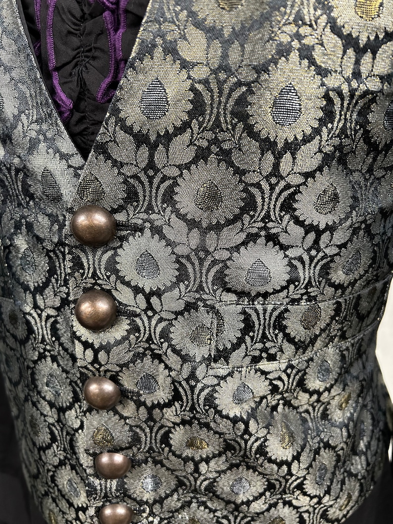 Steampunk Jacket Pirate shirt, Vintage Raven Clothing Gothic Victorian Vintage Period Edwardian ensemble image 8