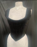 Corset women’s black Corset vintage Gothic corset Steampunk corset Clothing - Black Velvet designed by Raven gothic clothing